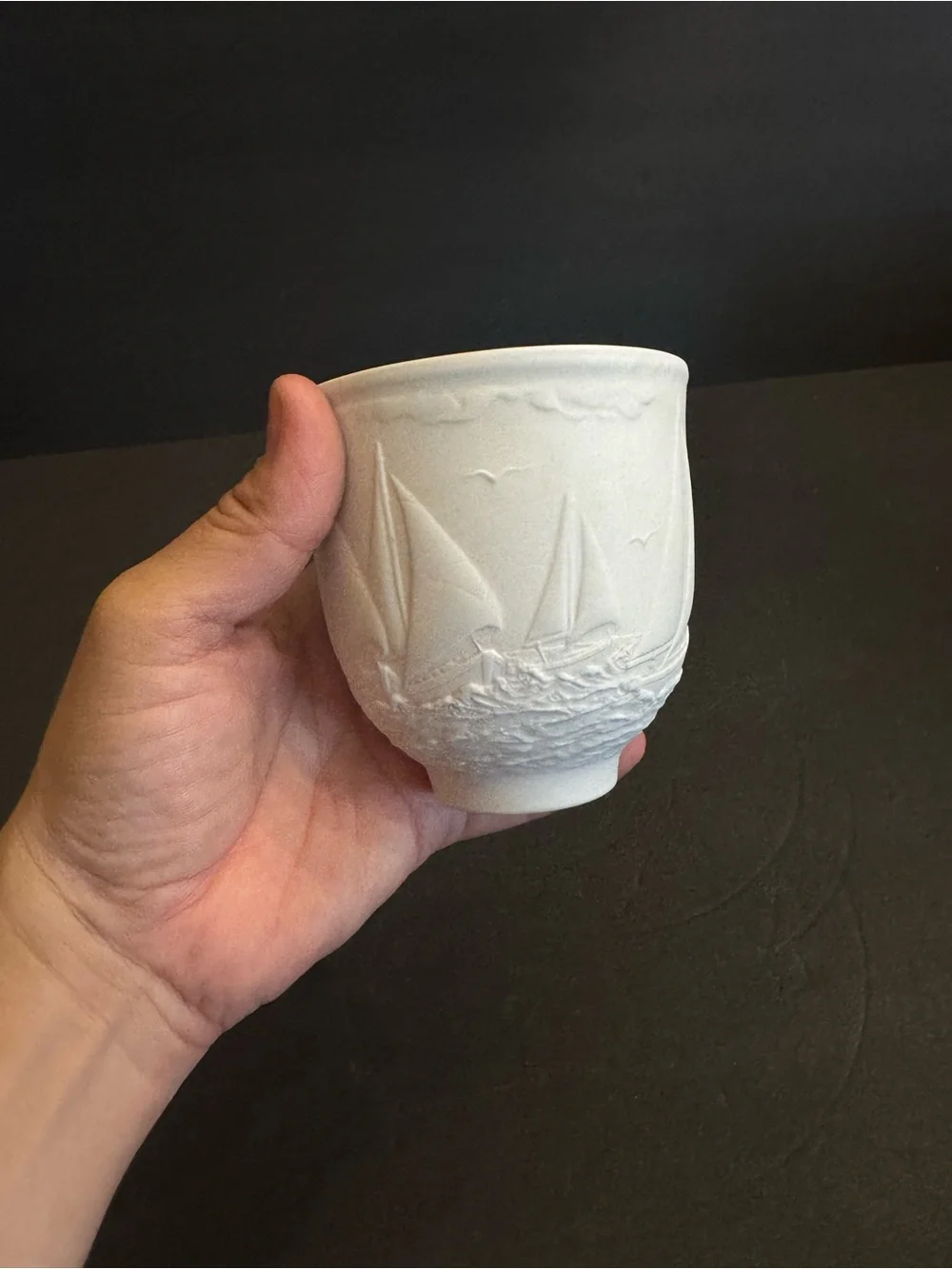 1997 Lladro Sailing The Seas Collector Society Figurine Cup Regata Made in Spain